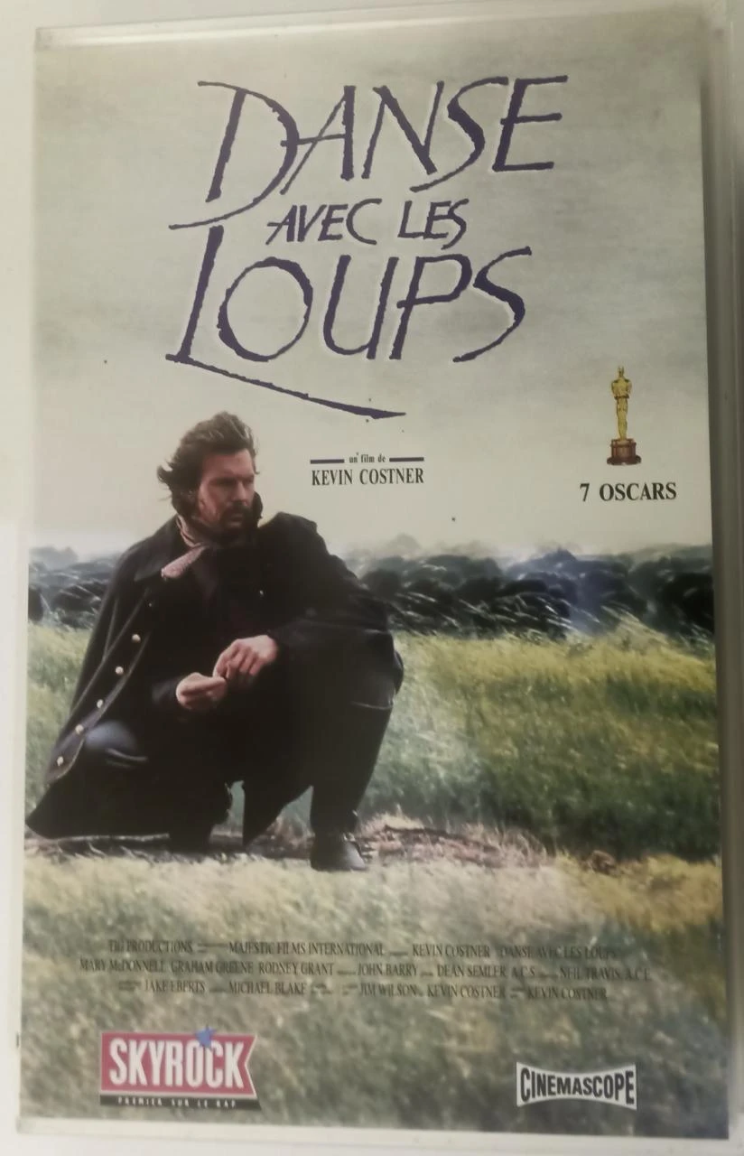 Danse avec les loups Kevin Costner en VHS